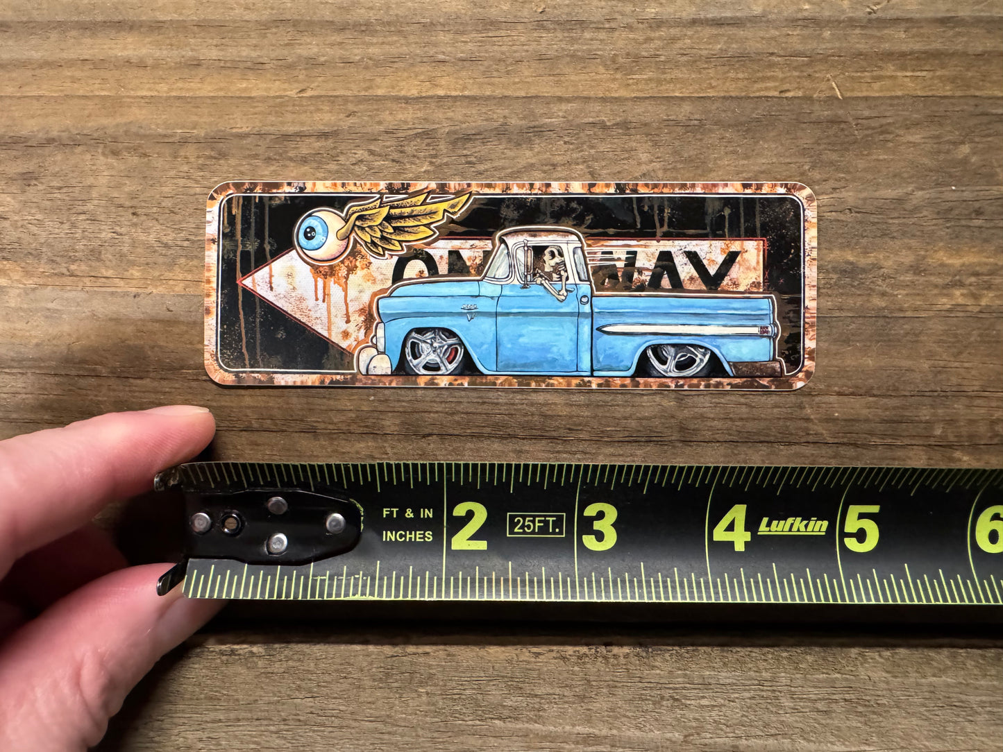 58 GMC oneway sticker