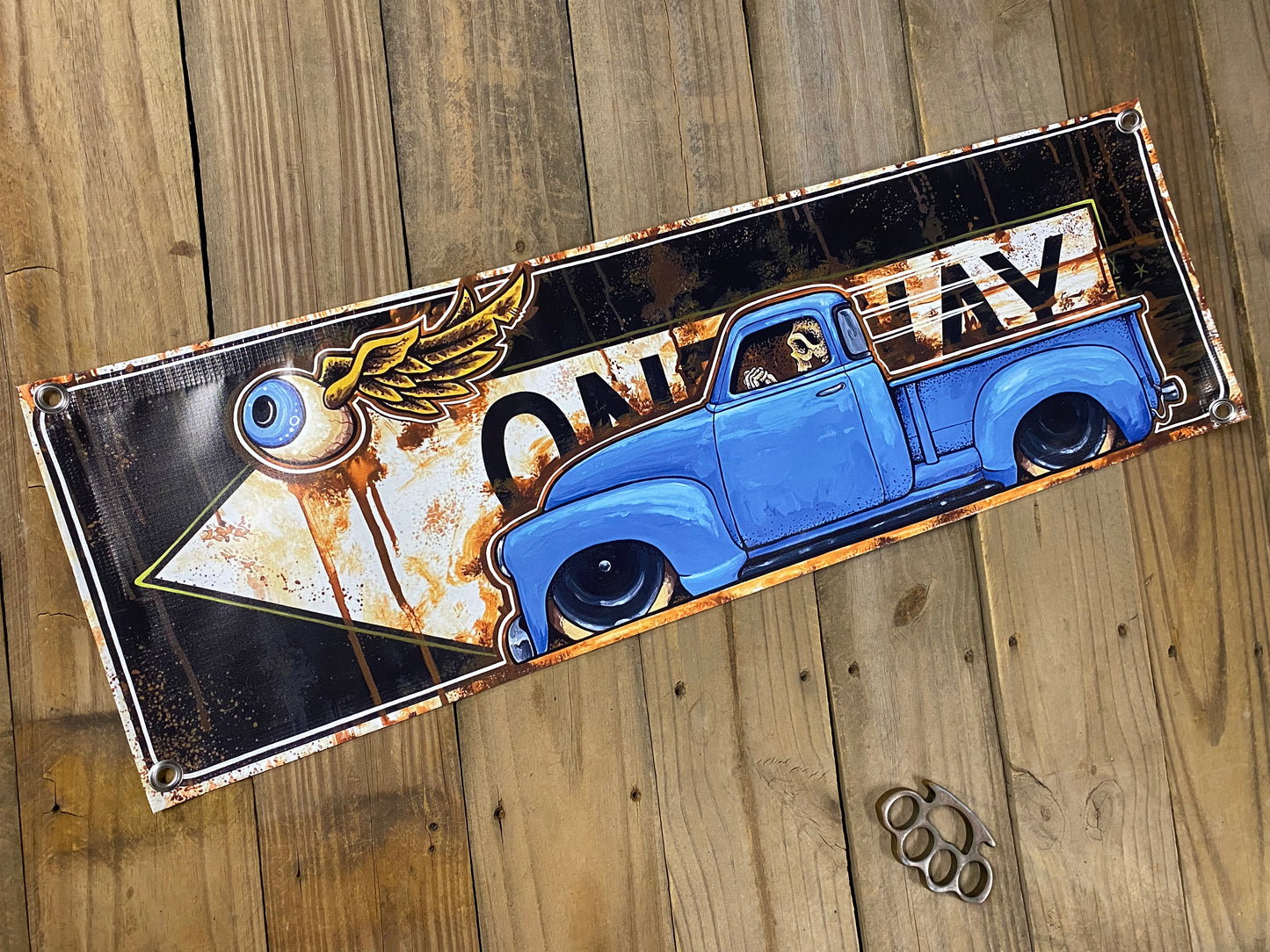 Banner- 53 Blue oneway