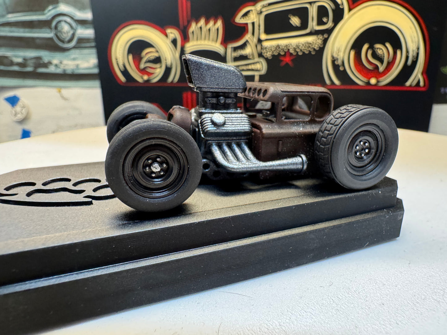 1 of 12 prototype Bonnie Hix hotrod build 1/64