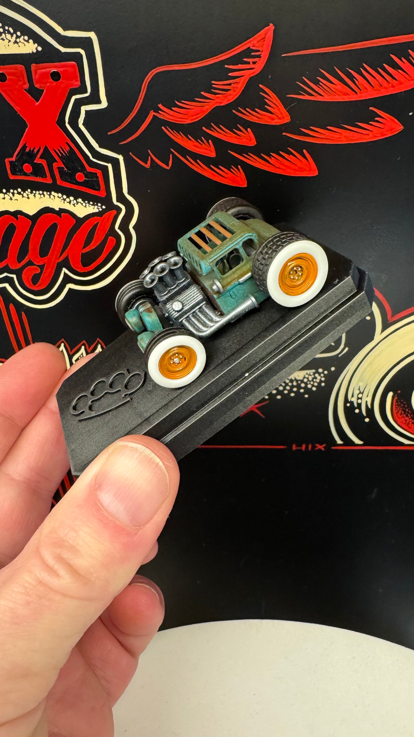7 of 12 prototype Hix hotrod build short coupe 1/64