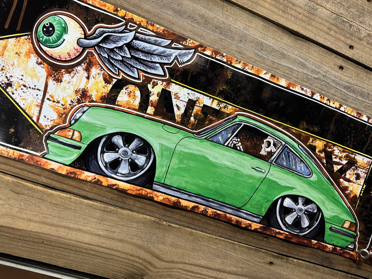Banner- 73 porsche oneway