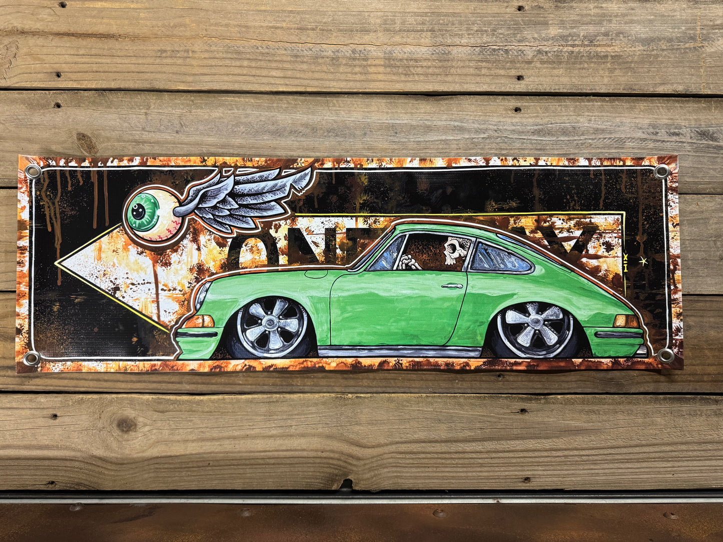 Banner- 73 porsche oneway