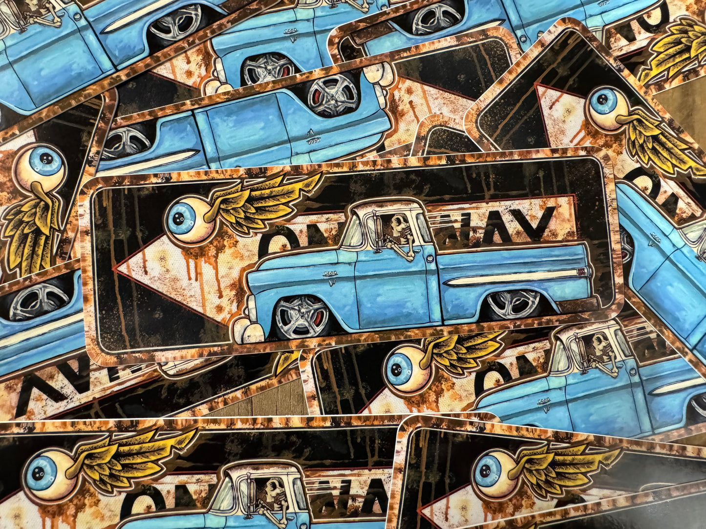 58 GMC oneway sticker