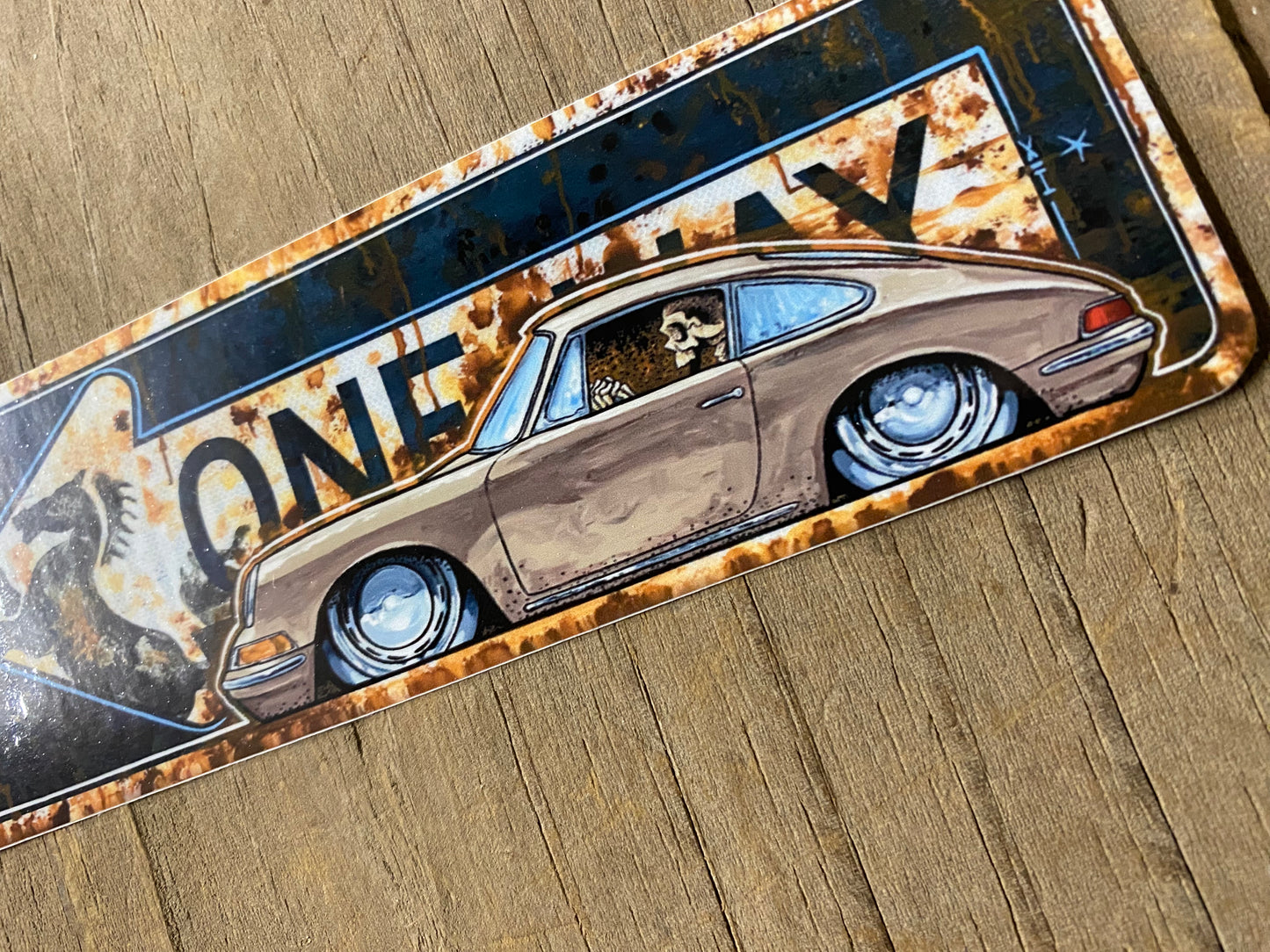 66 Porsche oneway Sticker