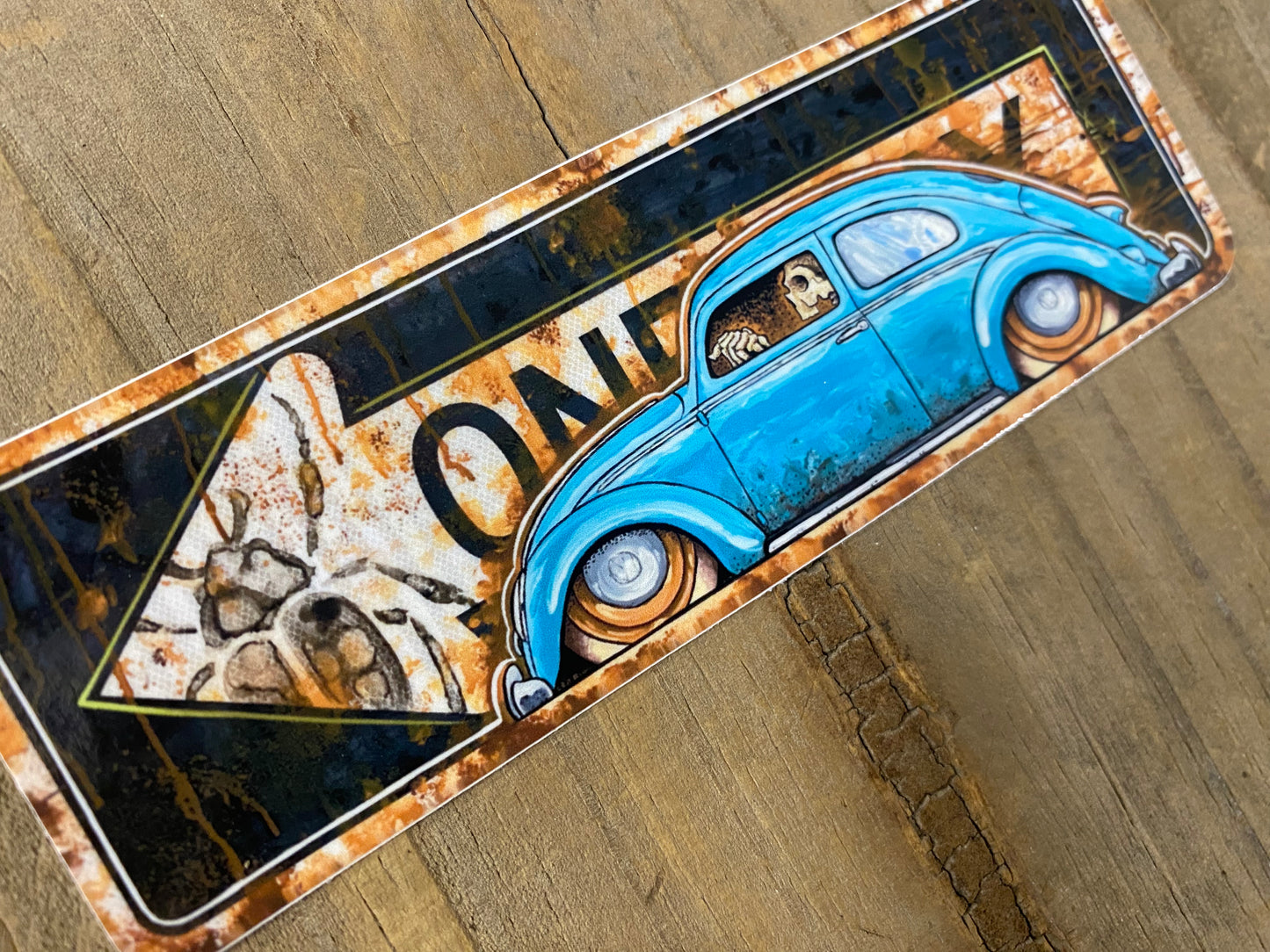 Hotrod Beetle Oneway Sticker