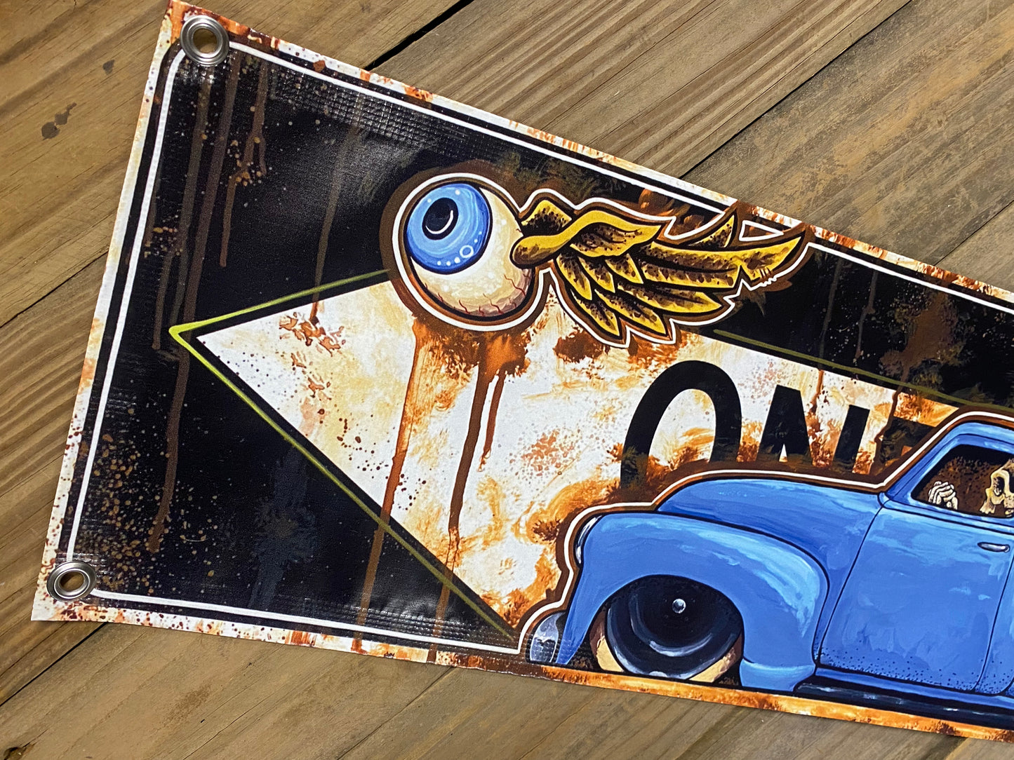 Banner- 53 Blue oneway